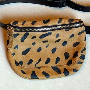 Claire V. Animal print fanny pack belt bag